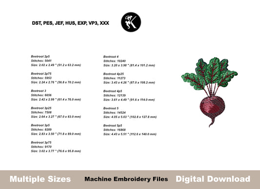 Mediterranean Garden Vegetable Embroidery Design Bundle - Machine Embroidery Files-Kraftygraphy