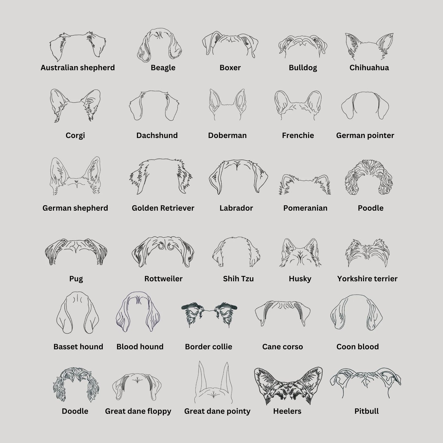 Dog Machine Embroidery Design Mega Bundle-Kraftygraphy
