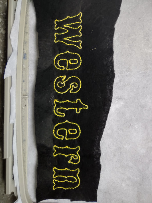 Western Native Bx Font, Applique Alphabet, Punctuation and Numbers with Bean Stitch Outline-Kraftygraphy