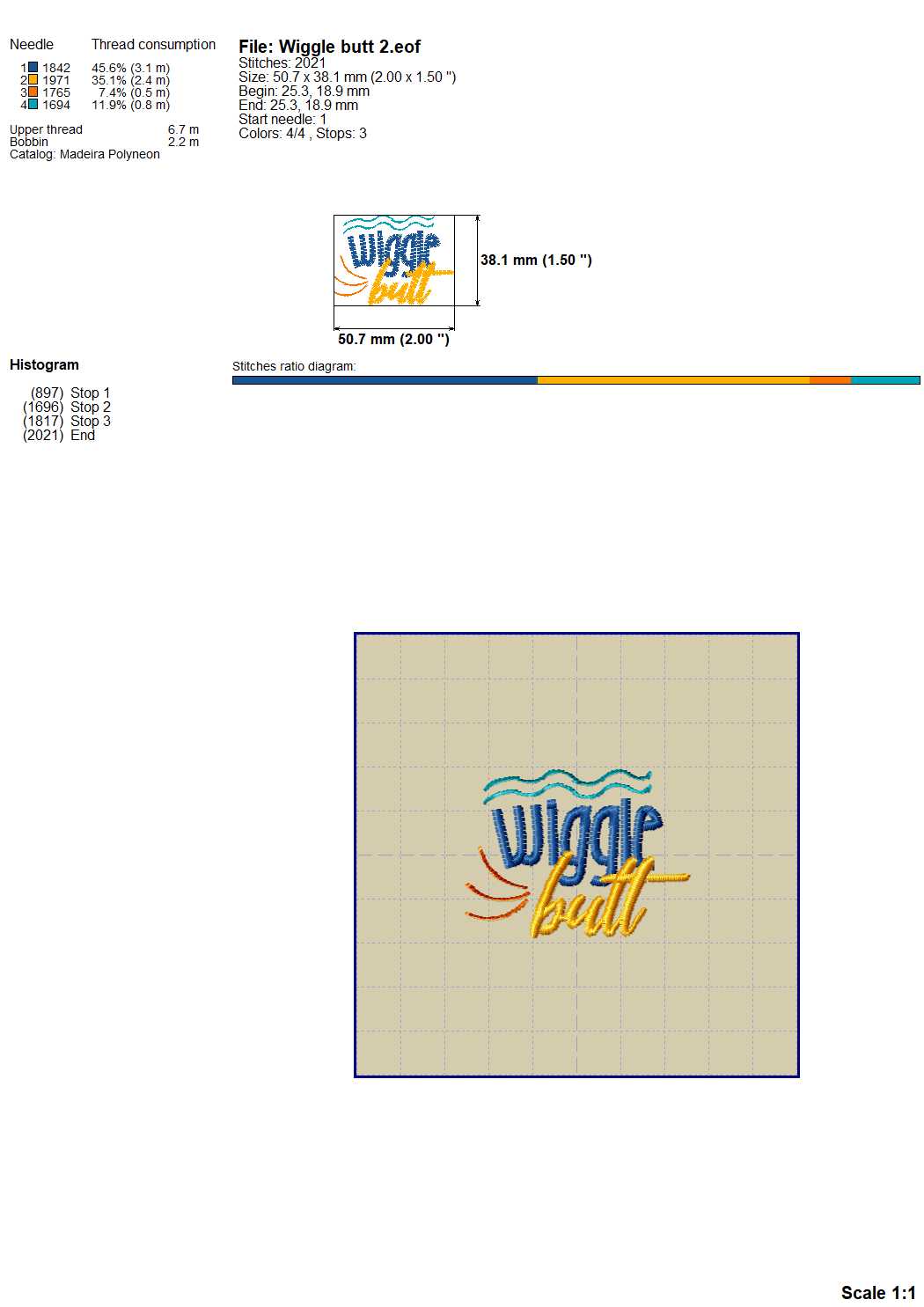 Wiggle But - Dog Lover Saying Machine Embroidery Design-Kraftygraphy