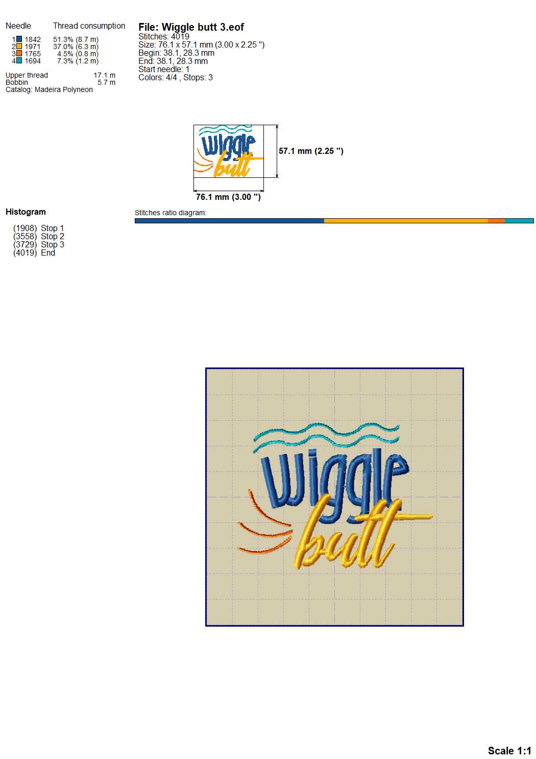 Wiggle But - Dog Lover Saying Machine Embroidery Design-Kraftygraphy
