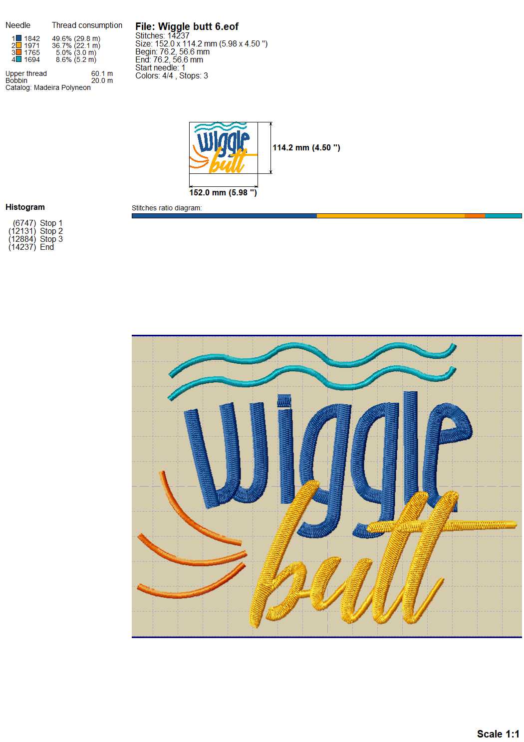 Wiggle But - Dog Lover Saying Machine Embroidery Design-Kraftygraphy