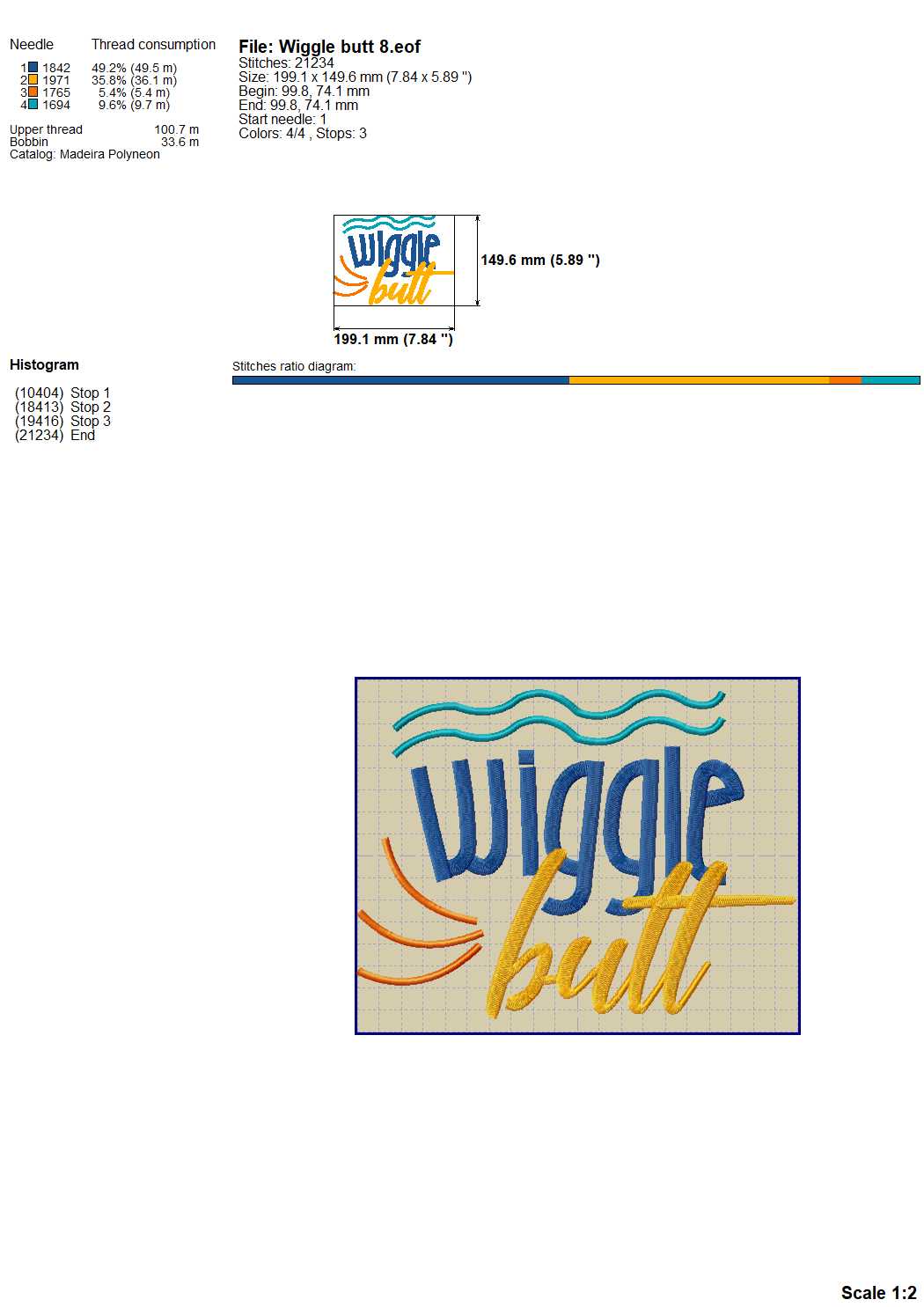 Wiggle But - Dog Lover Saying Machine Embroidery Design-Kraftygraphy