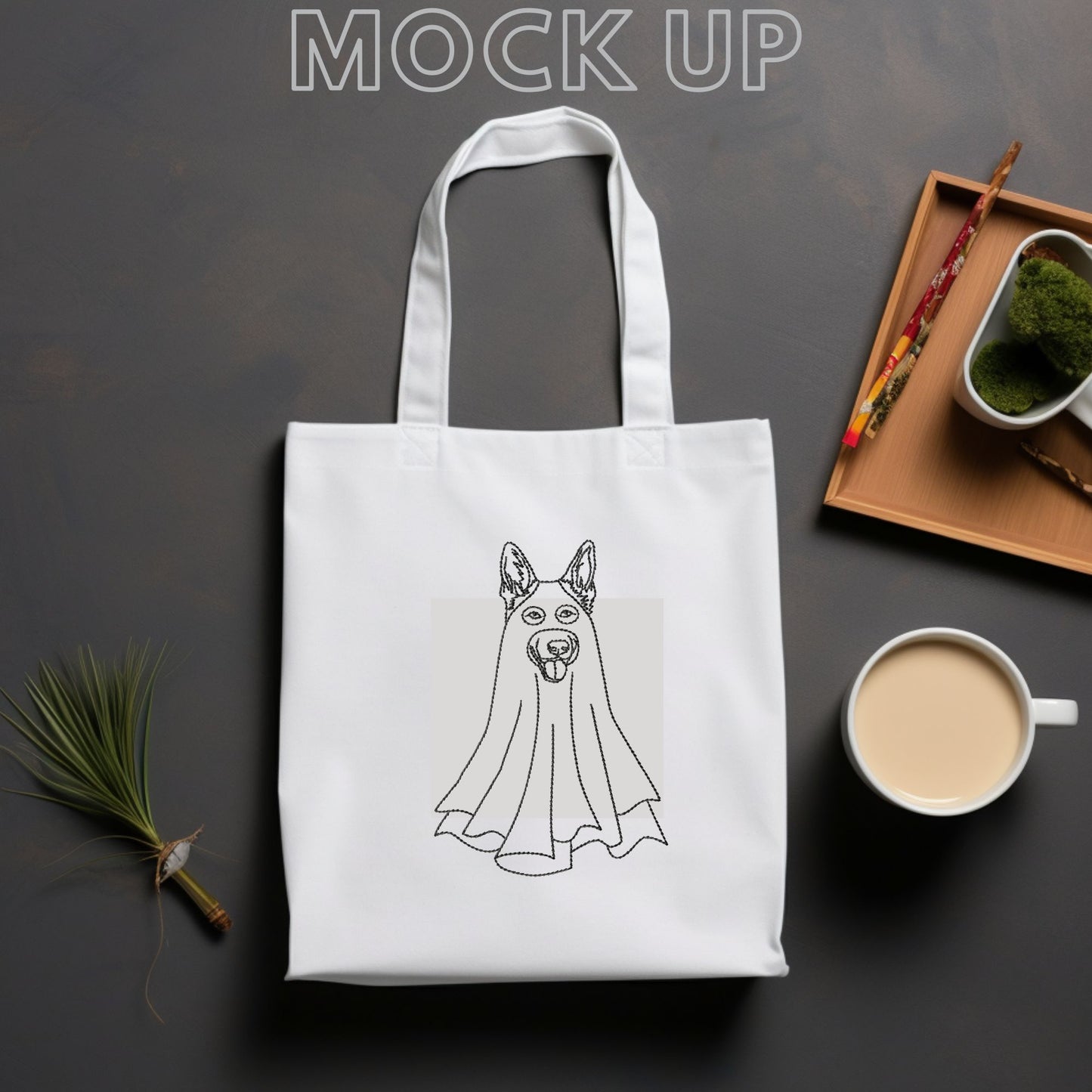 30 Dog Ghost Embroidery Designs – Outline Style, Halloween Bundle with Multiple Sizes & File Formats-Kraftygraphy