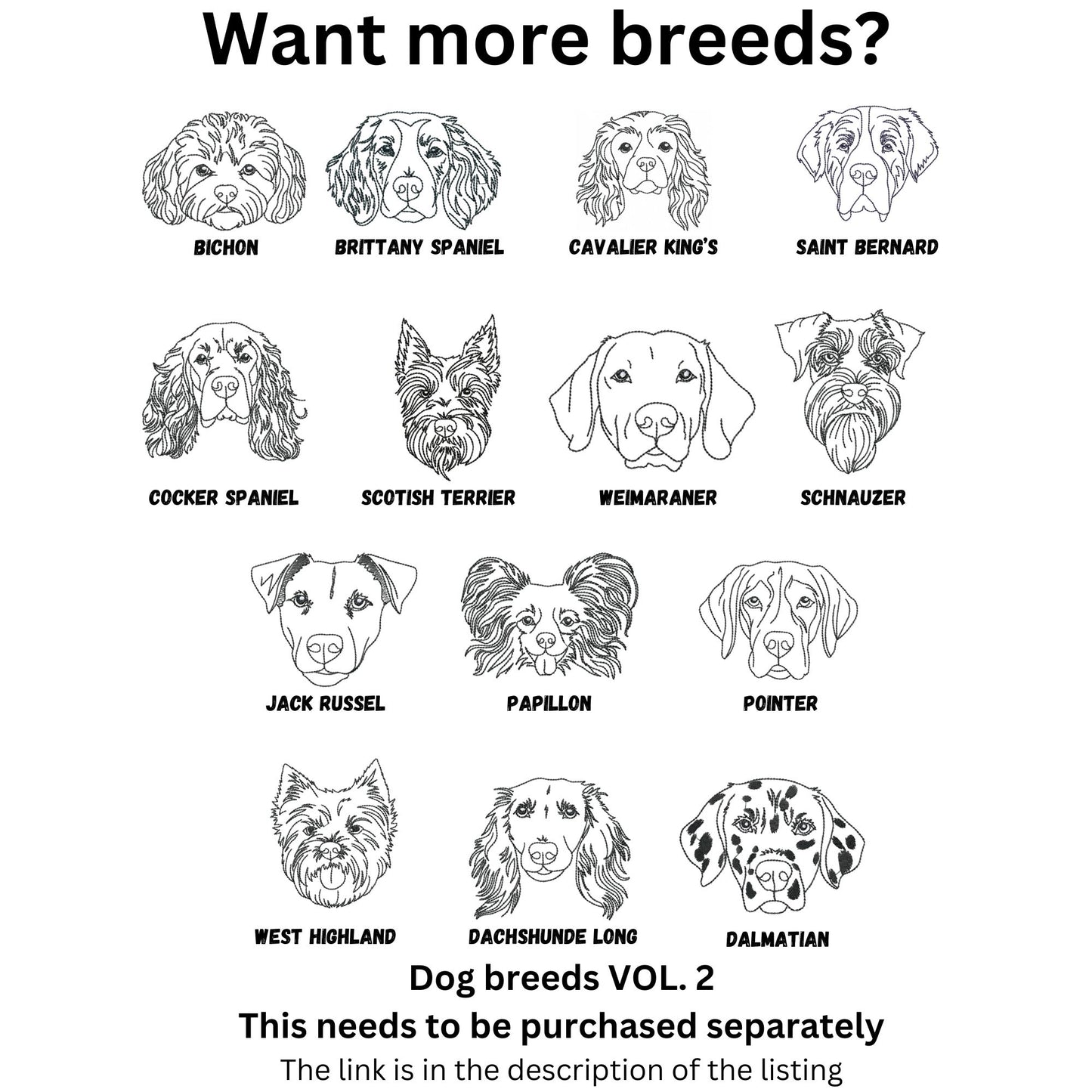 10 Cat Breeds with Santa Hats – Single Line Outline Embroidery Designs for Machine Embroidery (Multiple Sizes & File Types)-Kraftygraphy