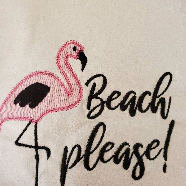 Flamingo Machine Embroidery Designs Bundle, Tropical Embroidery Patterns, Summer Embroidery Dresses, Pink Flamingo Pes Files, Embroidered Flamingo Pillow, Tropical Embroidered Pillow,-Kraftygraphy