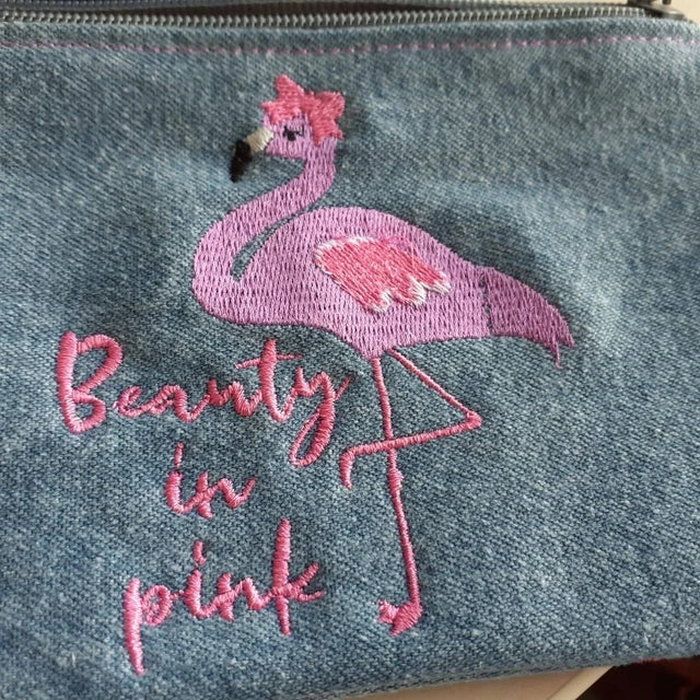 Flamingo Machine Embroidery Designs Bundle, Tropical Embroidery Patterns, Summer Embroidery Dresses, Pink Flamingo Pes Files, Embroidered Flamingo Pillow, Tropical Embroidered Pillow,-Kraftygraphy