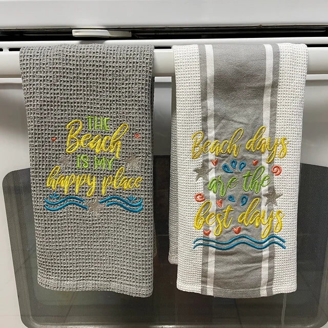 Beach Machine Embroidery Patterns Bundle, Mermaid Embroidery Sayings, Beach Towels Embroidery Designs, Beach Bags Pes Files, Funny Hus, Summer Embroidery Stitches, Vacation Embroidery Word Art-Kraftygraphy