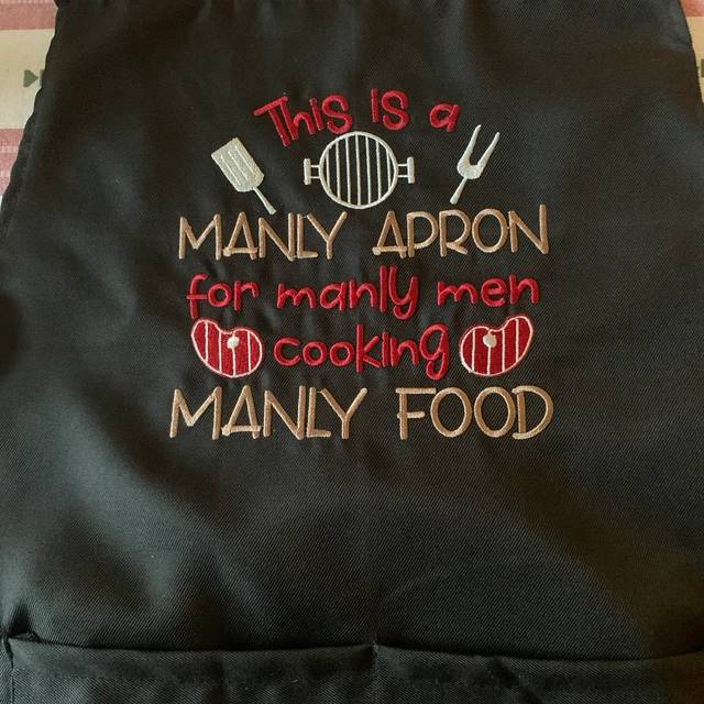 Funny Aprons for Men, BBQ Kitchen Chef Apron, Grilling Aprons, Menly