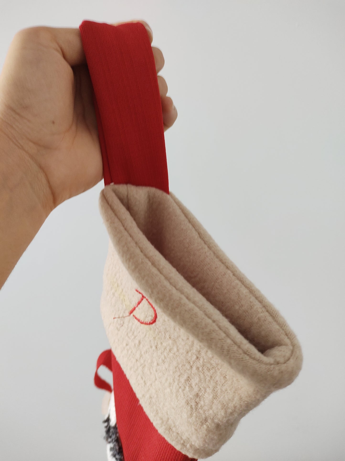 DIY Christmas Stocking Sewing Pattern PDF File, Machine Embroidery Applique, 5 X 7 Hoop Size, With Liner, Cuff and Christmas Animals-Kraftygraphy