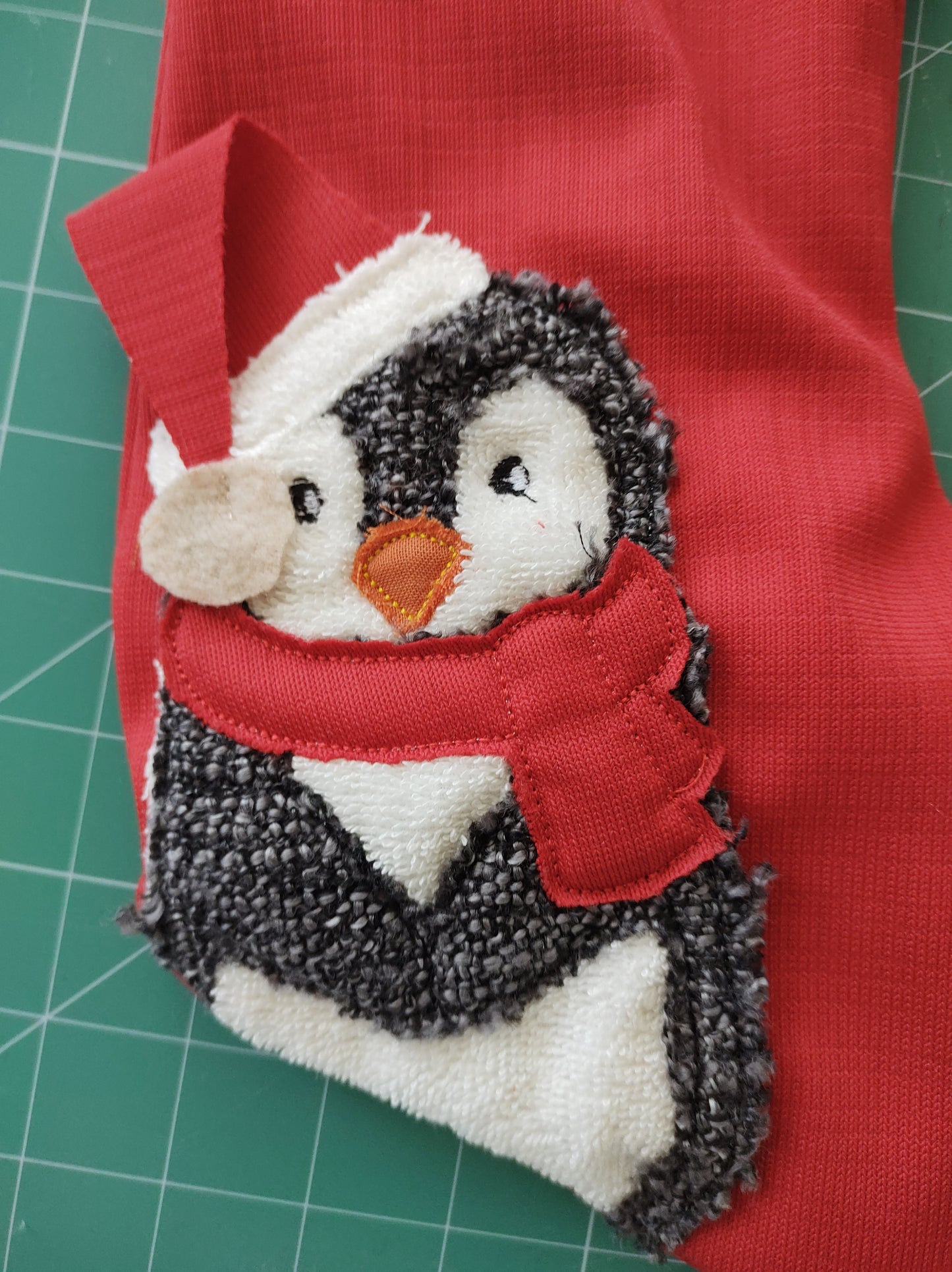 DIY Christmas Stocking Sewing Pattern PDF File, Machine Embroidery Applique, 5 X 7 Hoop Size, With Liner, Cuff and Christmas Animals-Kraftygraphy
