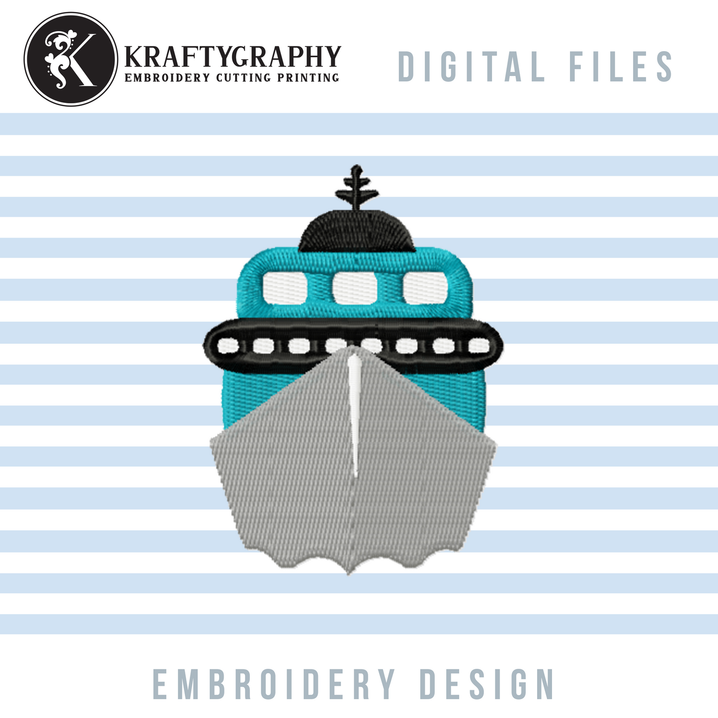 Cruise Machine Embroidery Designs Bundle | Cruising Together Sayings, Cruise Ship Patterns, Vacation Embroidery Files-Kraftygraphy
