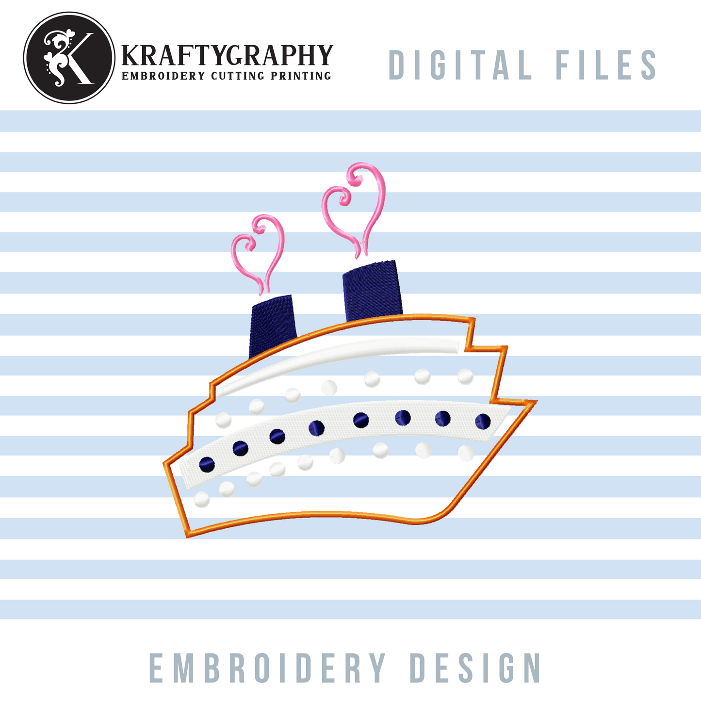 Cruise Machine Embroidery Designs Bundle | Cruising Together Sayings, Cruise Ship Patterns, Vacation Embroidery Files-Kraftygraphy