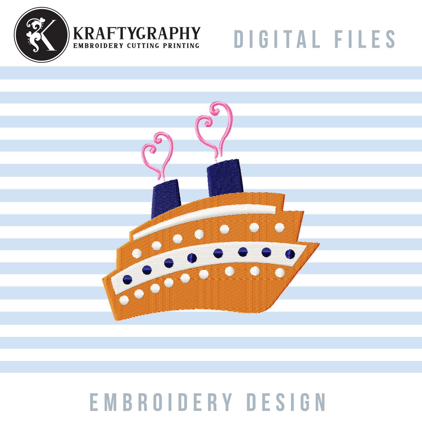 Cruise Machine Embroidery Designs Bundle | Cruising Together Sayings, Cruise Ship Patterns, Vacation Embroidery Files-Kraftygraphy
