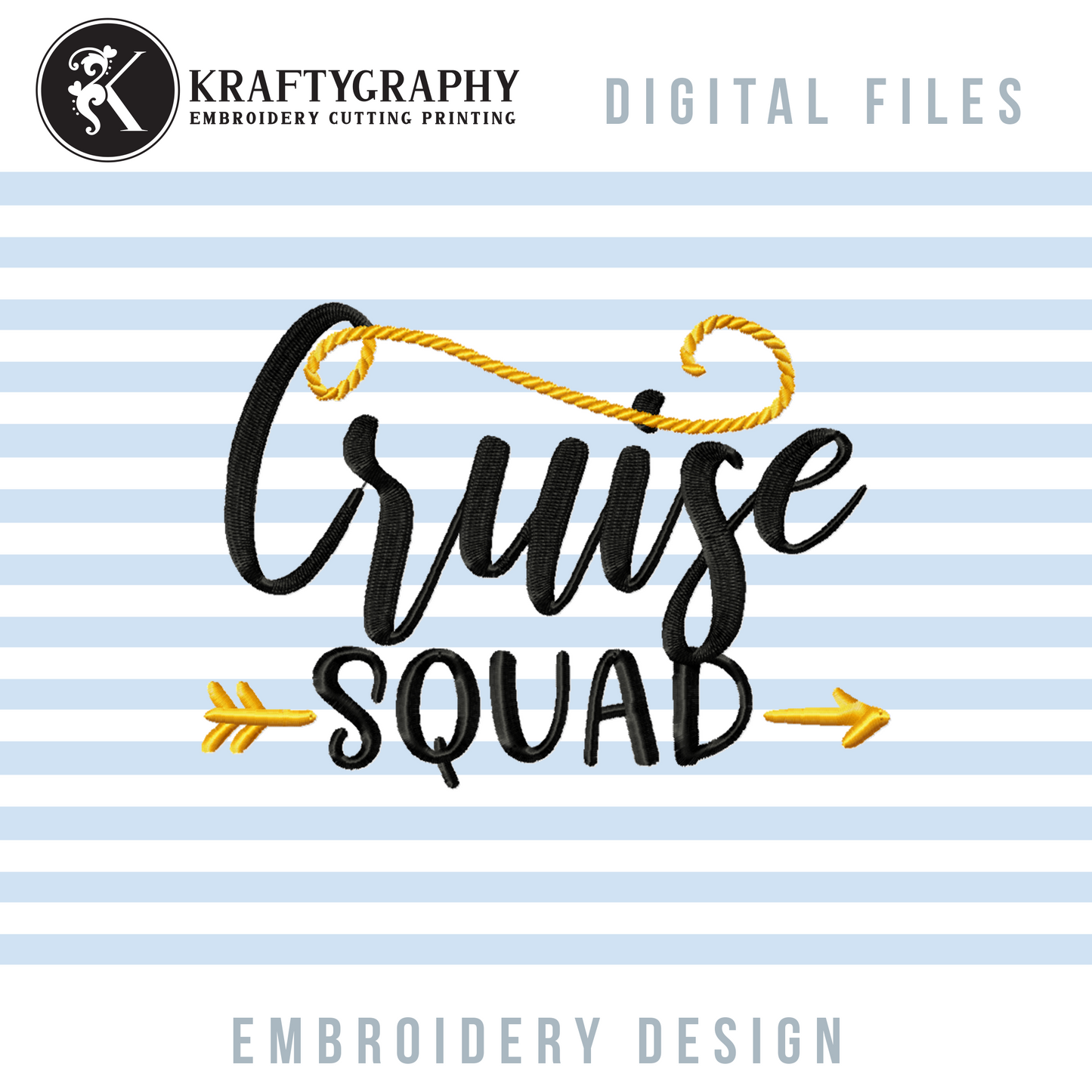 Cruise Machine Embroidery Designs Bundle | Cruising Together Sayings, Cruise Ship Patterns, Vacation Embroidery Files-Kraftygraphy