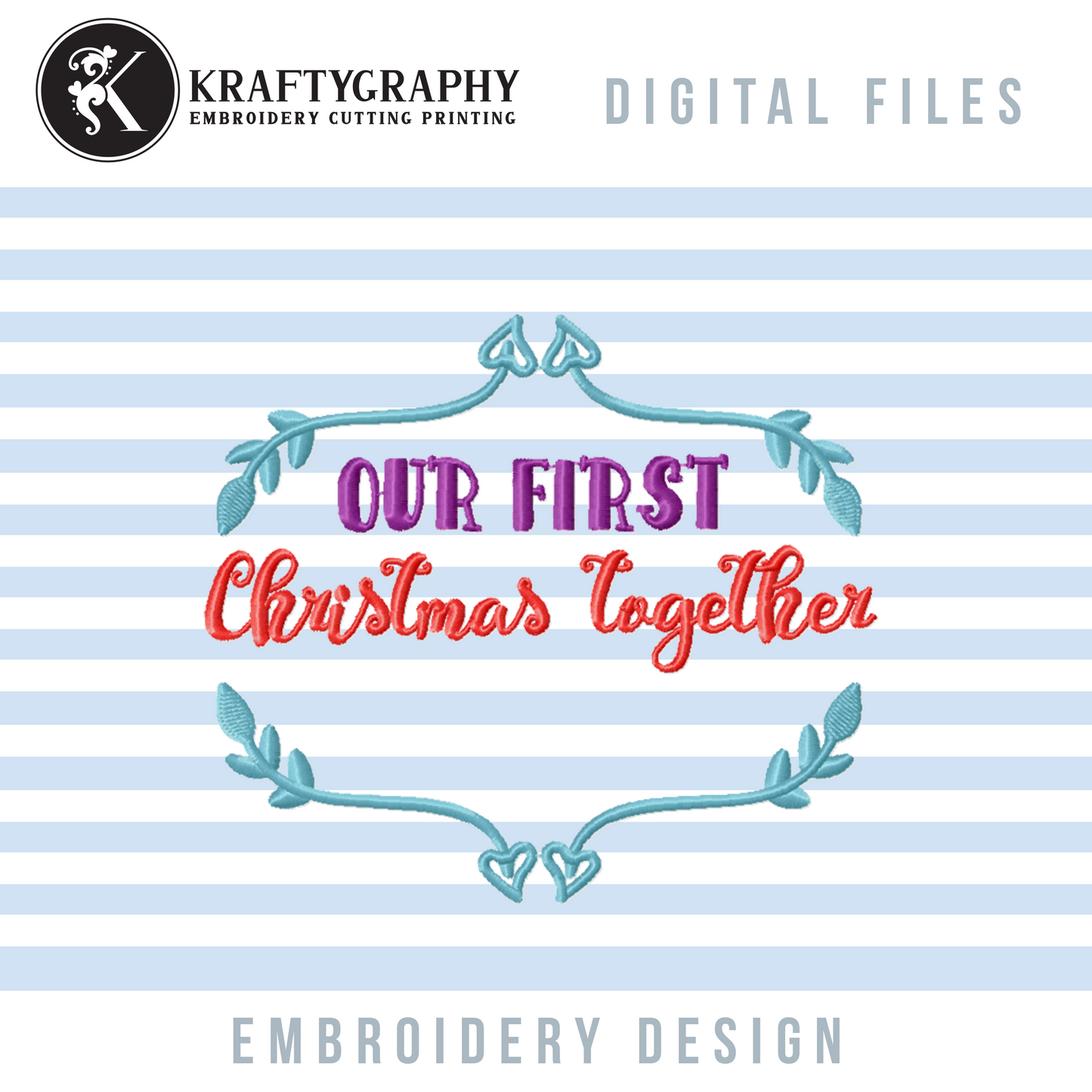 Baby's First Christmas Embroidery Designs, 1st Christmas Embroidery Patterns, New Home Embroidery Sayings, Engaged Embroidery Pes Files, Married Jef Files, Couple Hus, Together vp3, 2020 Embroidery-Kraftygraphy