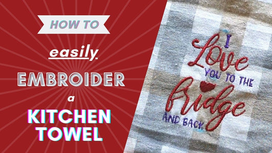 How to embroider a kitchen towel step by step tutorial for beginners