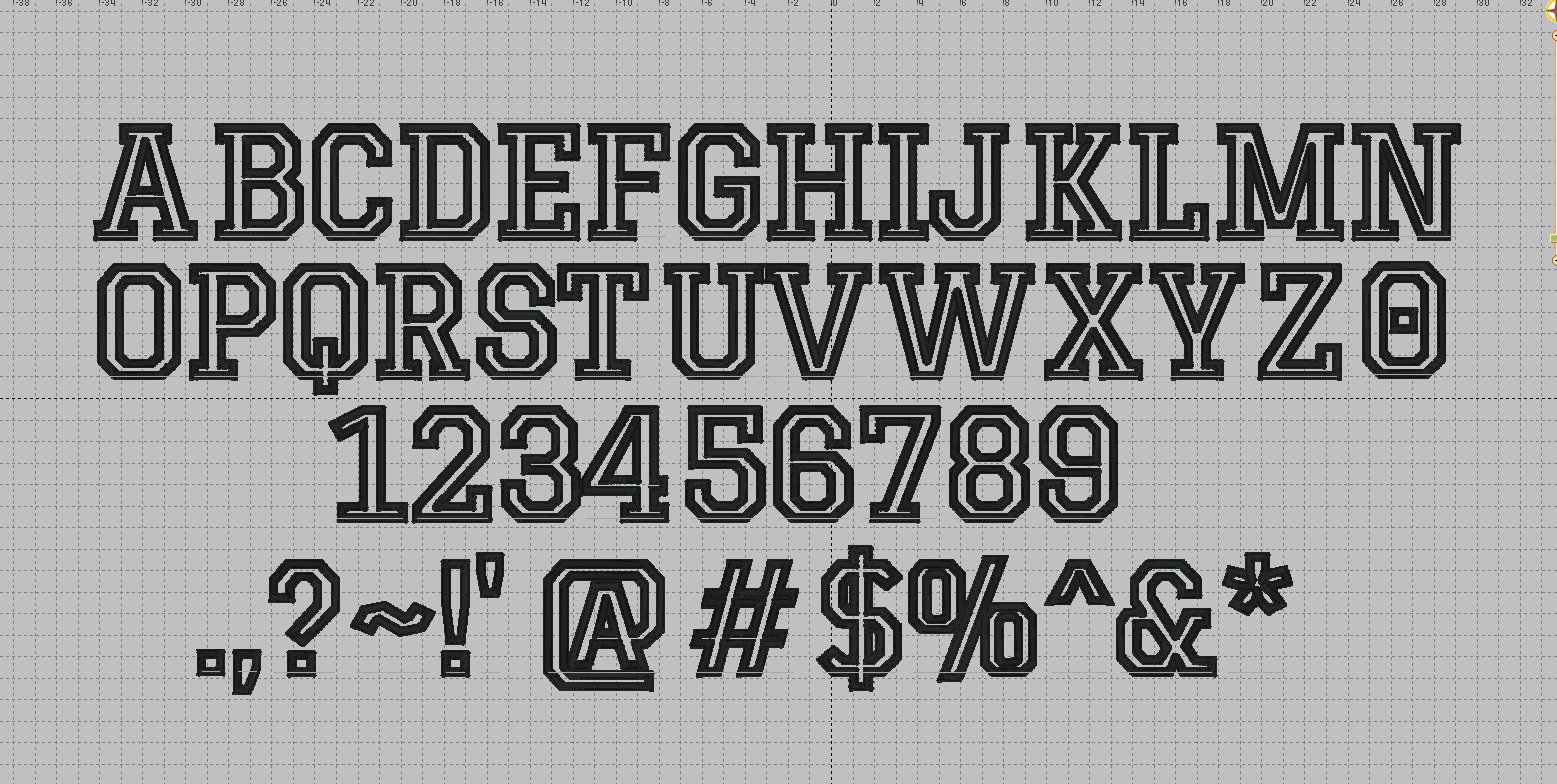 Sport applique font for Machine Embroidery | Native BX File only | Bean and Satin applique-Kraftygraphy