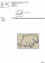 Load image into Gallery viewer, Cute beluga cartoon applique machine embroidery design-Kraftygraphy
