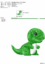 Load image into Gallery viewer, Baby dinosaur machine embroidery design download-Kraftygraphy
