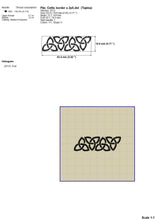 Load image into Gallery viewer, Celtic Border Machine Embroidery Designs, Celtic Knot Embroidery Patterns, Continuous Decorative Element Embroidery Files-Kraftygraphy
