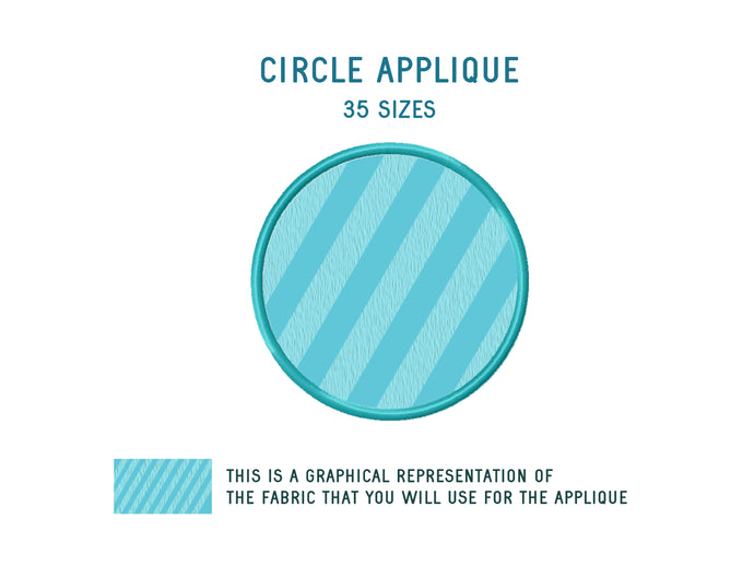 Circle Applique Machine Embroidery Designs, Circle Monogram Applique-Kraftygraphy