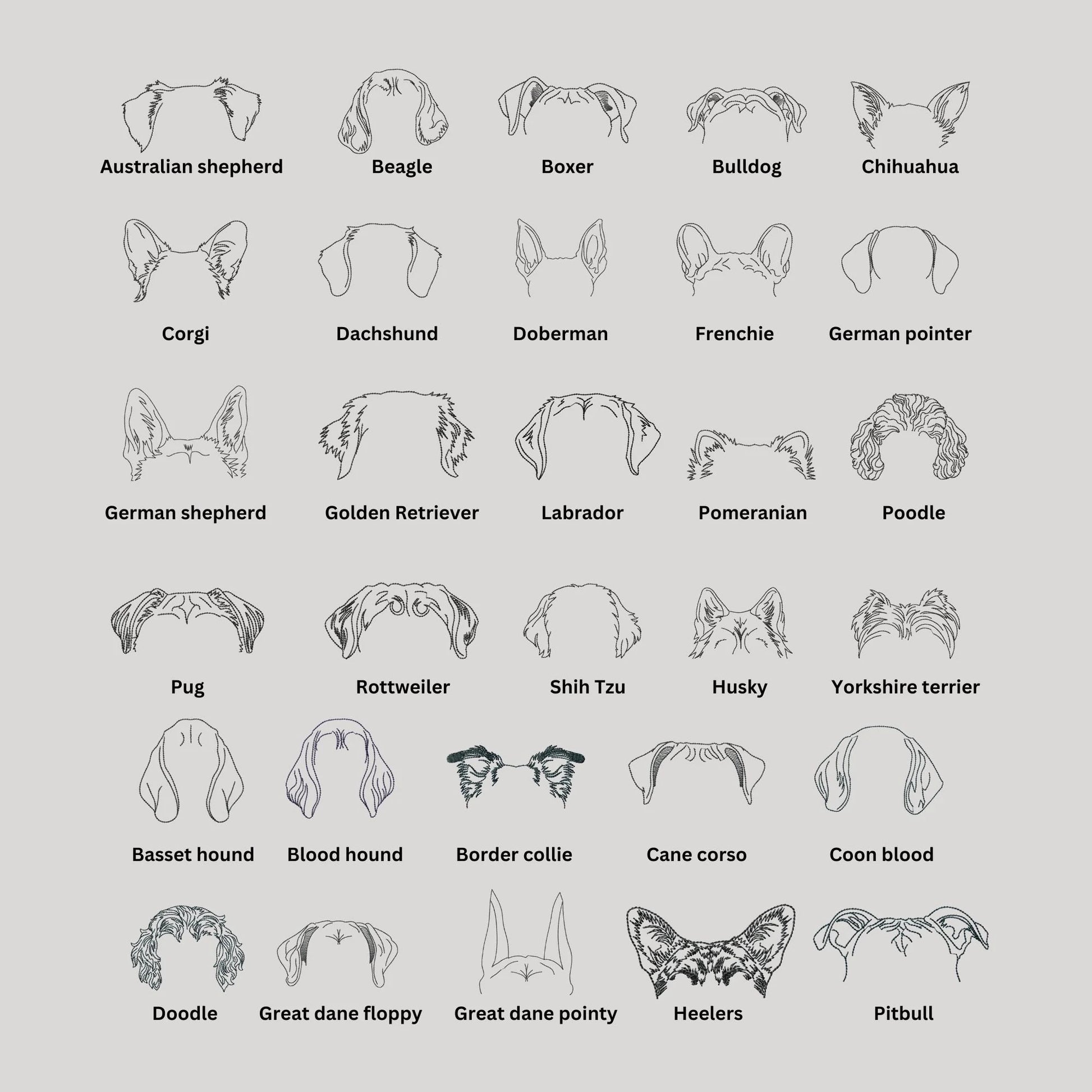Dog Machine Embroidery Design Mega Bundle-Kraftygraphy