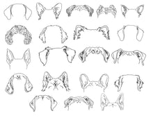 Load image into Gallery viewer, Dog ears machine embroidery designs bundle-Kraftygraphy
