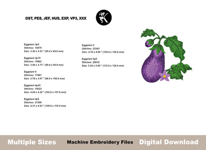 Mediterranean Garden Vegetable Embroidery Design Bundle - Machine Embroidery Files-Kraftygraphy