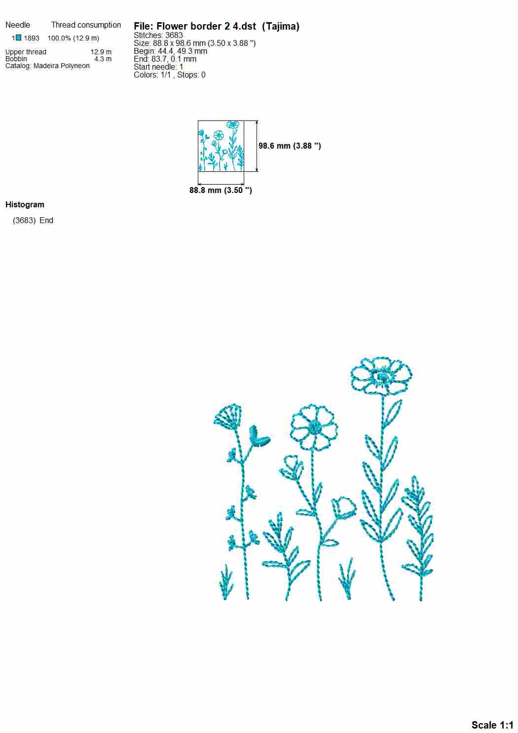 Daisy Floral Embroidery Designs – Botanical Outline Patterns for Machine Embroidery-Kraftygraphy