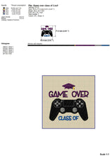 Load image into Gallery viewer, Funny End of School Machine Embroidery Designs, Video Game Senior Embroidery Patterns, Console Controller Pes Files, Graduation Hus Files-Kraftygraphy
