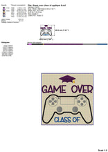 Load image into Gallery viewer, Funny End of School Machine Embroidery Designs, Video Game Senior Embroidery Patterns, Console Controller Pes Files, Graduation Hus Files-Kraftygraphy
