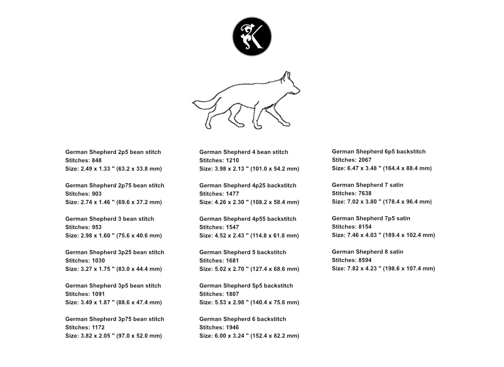Minimalist Dog Outline Embroidery Designs Bundle - 12 Breeds Multi-Size Value Pack-Kraftygraphy