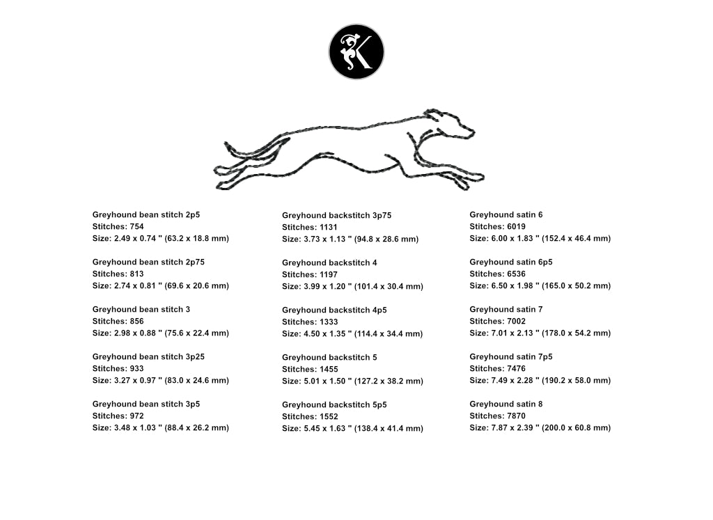 Minimalist Dog Outline Embroidery Designs Bundle - 12 Breeds Multi-Size Value Pack-Kraftygraphy