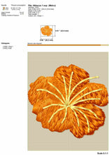 Load image into Gallery viewer, Mini hibiscus machine embroidery design-Kraftygraphy
