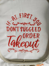 Load image into Gallery viewer, Kitchen embroidery designs - If at first you don&#39;t succeed-Kraftygraphy
