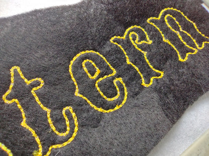 Western Native Bx Font, Applique Alphabet, Punctuation and Numbers with Bean Stitch Outline-Kraftygraphy