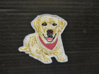 Labrador Retriever Machine Embroidery Design | Fill Stitch-Kraftygraphy