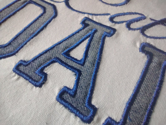 Sport applique font for Machine Embroidery | Native BX File only | Bean and Satin applique-Kraftygraphy