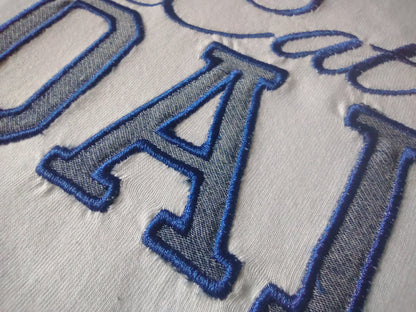 Sport applique font for Machine Embroidery | Native BX File only | Bean and Satin applique-Kraftygraphy
