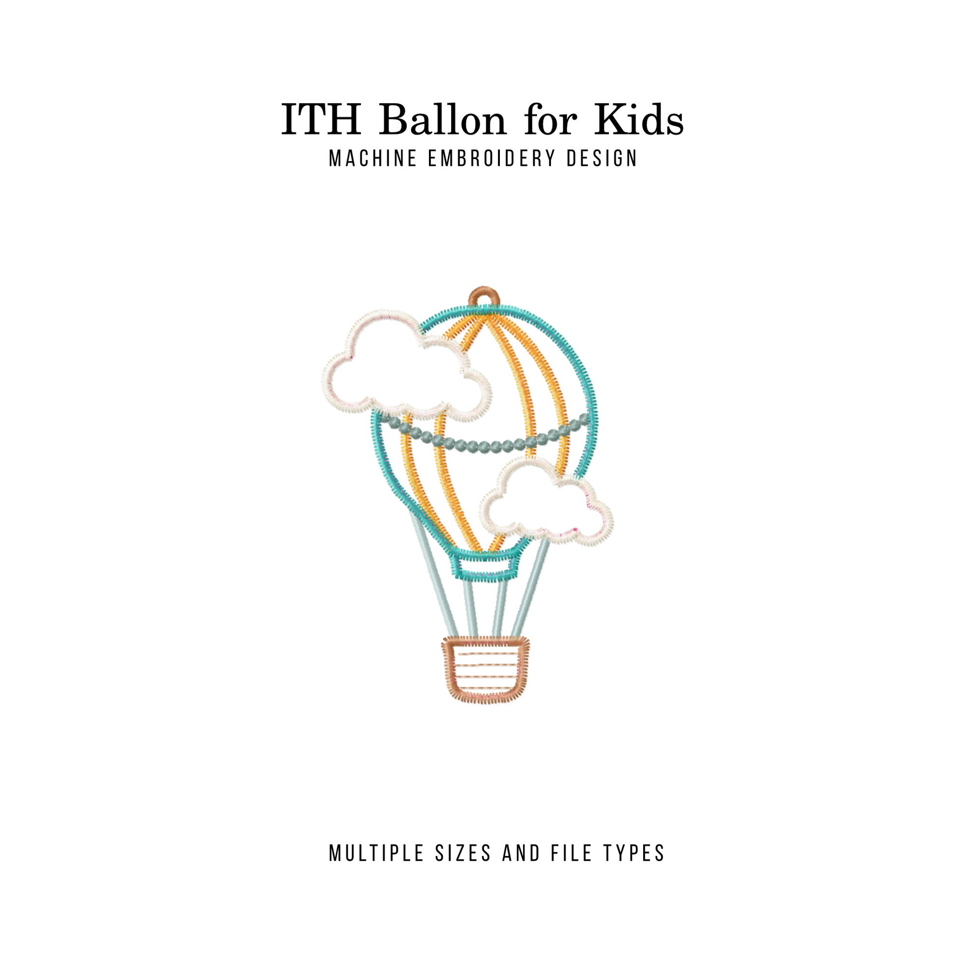 ITH Balloon Machine Embroidery Design Project for Baby-Kraftygraphy