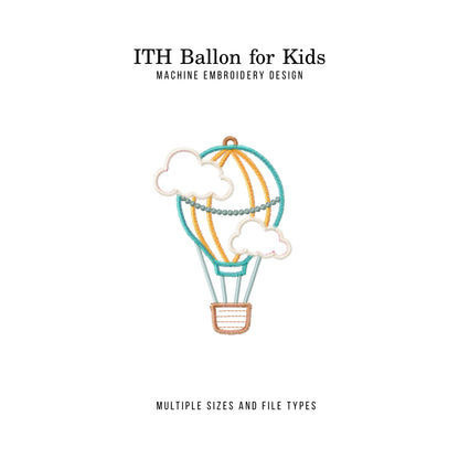 ITH Balloon Machine Embroidery Design Project for Baby-Kraftygraphy