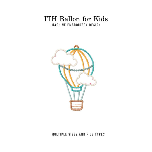 ITH Balloon Machine Embroidery Design Project for Baby-Kraftygraphy