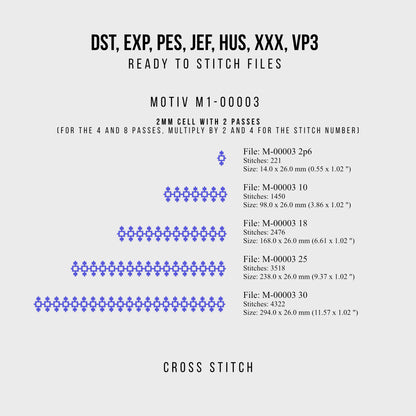 Motiv Moldova 1 - Cusatura in cruce - fisiere pentru masina de brodat si pentru broderie manuala-Kraftygraphy