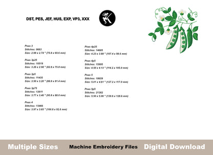 Mediterranean Garden Vegetable Embroidery Design Bundle - Machine Embroidery Files-Kraftygraphy