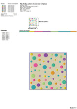 Load image into Gallery viewer, Polka Dot Machine Embroidery Design, Mini Circles Embroidery Files-Kraftygraphy
