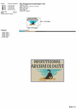 Load image into Gallery viewer, Professional Archaeologist - dog bandana machine embroidery design-Kraftygraphy
