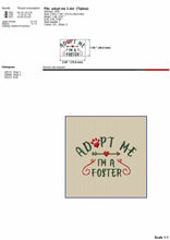Load image into Gallery viewer, Adopt me machine embroidery design for cats and dogs bandanas-Kraftygraphy
