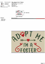 Load image into Gallery viewer, Adopt me machine embroidery design for cats and dogs bandanas-Kraftygraphy
