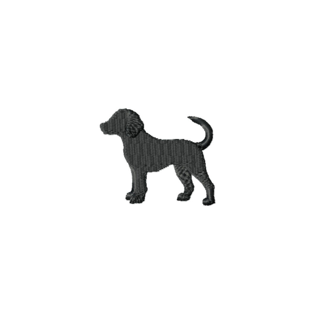 Beagle dog silhouette embroidery design for machine-Kraftygraphy